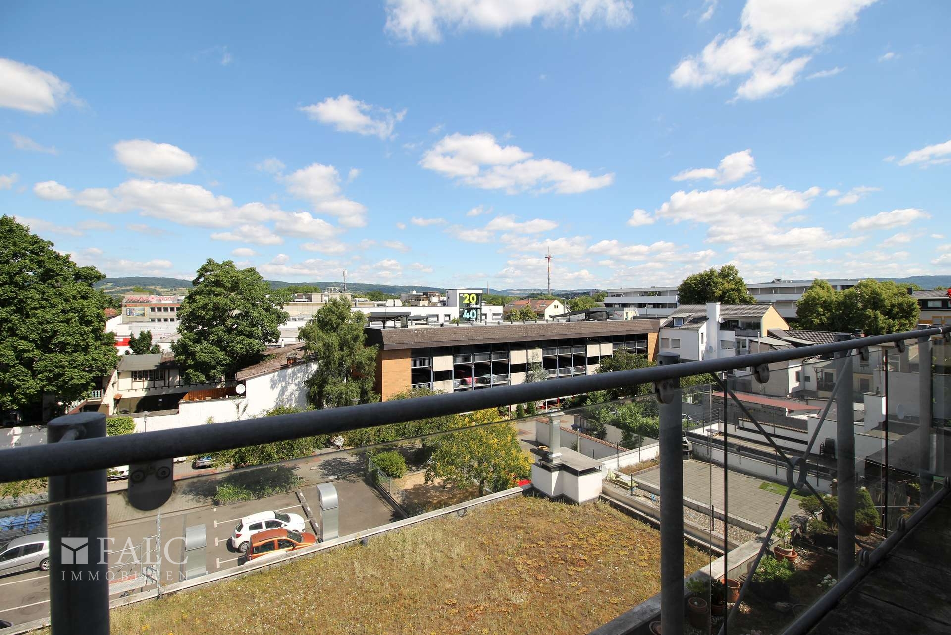 Blick vom Balkon